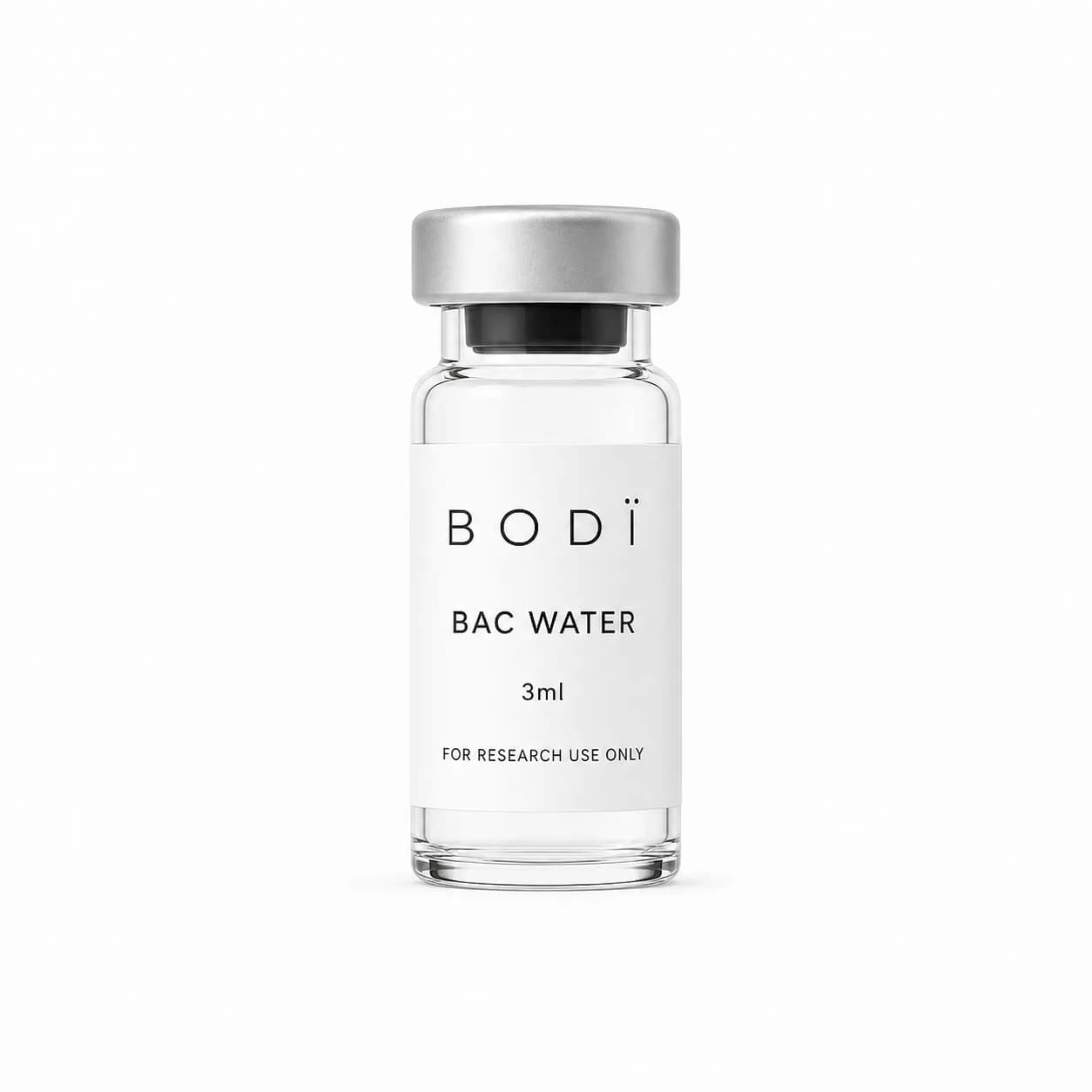 Agua bacteriostática 3ml, presentación para investigación